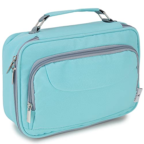 Large Pen Pencil Case,VONXURY High Capacity Art Colored Pencil Pouch Portable Stationery Organizer With 2 Detachable Layers 54 Slots Multiple Zipper Pockets for School Office College - color: Turqoise