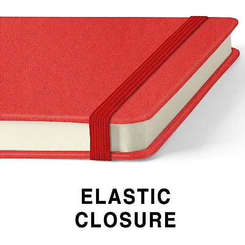 qianshan 5" x 5" Hardcover Sketch Book,Small Mixed Media Sketch Pad,58 Sheets 150GSM Acid-Free Artist Drawing Paper,Travel Journal Blank Notebook for Adults Painting,Illustration,Art Supplies.Red - color: 150gsm PU-red