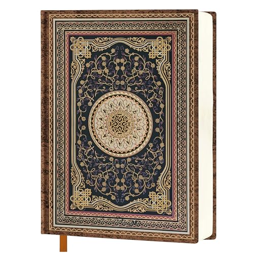 Mlife Thick Journal Blank Notebook,288 Pages A5 Notebook,120gsm Plain Paper,Vintage Hardcover Notebook with Gold-Embossed Floral for Men Women,5.5'' X 8.27'' - color: B, size: A5 Blank