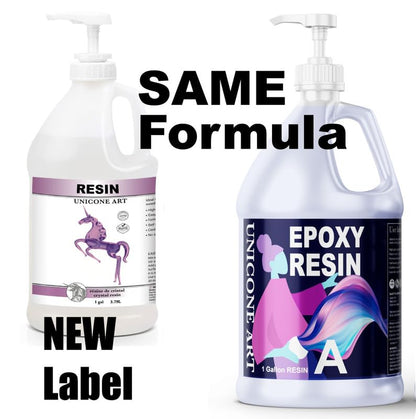 Epoxy Resin Kit 2 Gallon (1 Gal Resin + 1 Gal Hardener) Art Resin Epoxy Craft Kit Gift - Non-Toxic, Crystal Clear, Odor-Free, UV Resistant, High Gloss (2gal) - size: 2gal