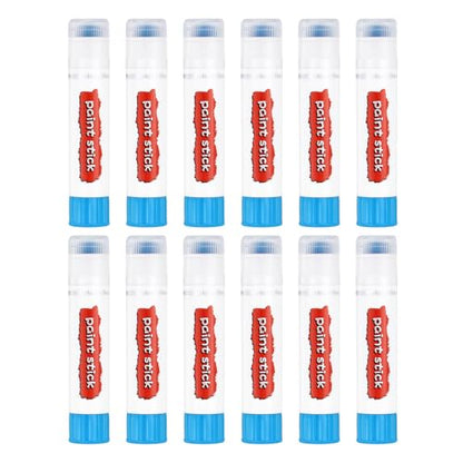 PATIKIL Tempera Paint Sticks, 12 Pcs Solid Tempera Paints Sticks Washable Bulk Markers Pen Quick Drying for Artists Beginners Art Supplies, Sky Blue - color: Sky Blue