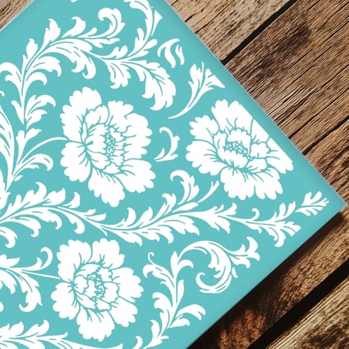 2 Sheets Silkscreen Stencil, Flower Printing Stencils Templates Reusable Self-Adhesive Silk Screen for Painting on Wall, Wood, T-Shirt, Fabric, Home Craft Decor, 8.7x11 Inch - style: Flower