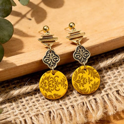 16 Pcs Damask Patterns Texture Pattern Polymer Clay Texture Sheet Bohemian Complex Flowers Patterns Rubber Clay Textures Mat for Polymer Making Earrings Jewelry DIY Crafts 4 × 2.5 Inch