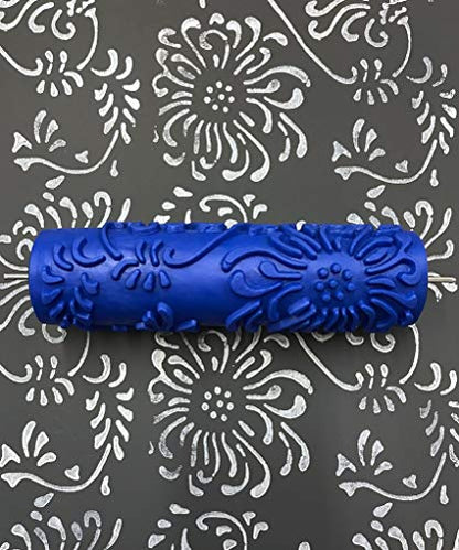 Artistic Painting Studio 7" Chrysanthemum Pattern Paint Roller - 1 Count - color: Chrysanthemum Pattern