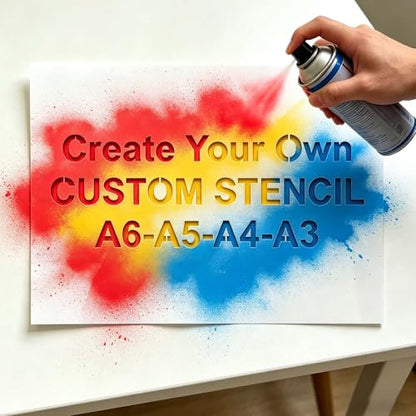 Custom Stencil for Spray Painting, Personalized Reusable Stencils for Crafts, Wood & Signs, Professional Laser Cut Letter Stencils and Logo Template (Custom stencil02) - color: custom stencil02