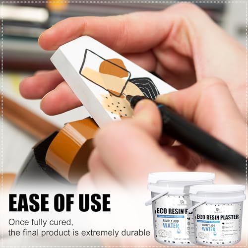 Eco Resin Casting Powder - 50oz / 1400g Fast Cured Plaster Casting Powder for Beginners - 20~30 Minutes Demold, Easy Mixing Water Activated Eco-Friendly Casting Resin for DIY Crafts Making, Home Art - size: 50oz