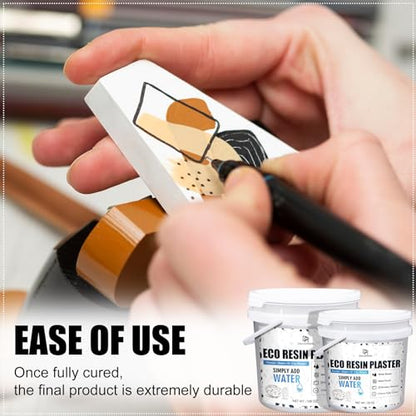 Eco Resin Casting Powder - 50oz / 1400g Fast Cured Plaster Casting Powder for Beginners - 20~30 Minutes Demold, Easy Mixing Water Activated Eco-Friendly Casting Resin for DIY Crafts Making, Home Art - size: 50oz