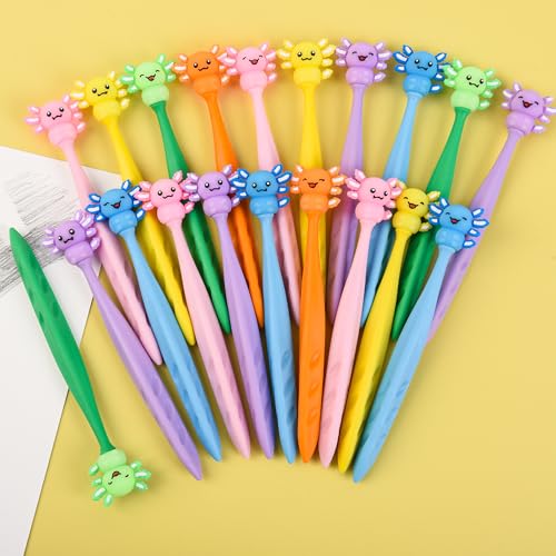 48 Pcs Cute Axolotl Bobblehead Eraser for Pencils Kawaii Erasers Cute School Supplies Fun Cartoon Erasers Back to School Supplies Birthday Classroom Gifts - style: Axolotl