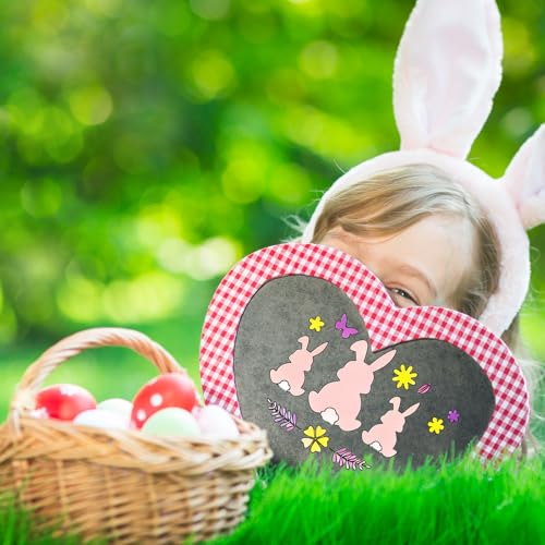 JarThenaAMCS 16Pcs Easter Stencils Assorted Template Stencils Reusable Bunny Footprint Easter Egg Rabbit Paw Plastic Drawing Painting Template for DIY Art Craft Painting on Wood - style: Easter
