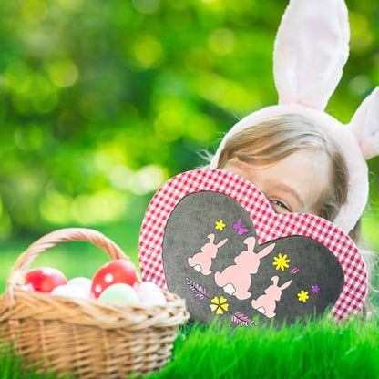 JarThenaAMCS 16Pcs Easter Stencils Assorted Template Stencils Reusable Bunny Footprint Easter Egg Rabbit Paw Plastic Drawing Painting Template for DIY Art Craft Painting on Wood - style: Easter
