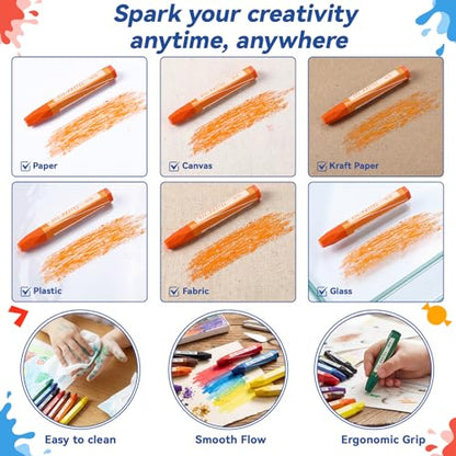 48 Sets 384 Pcs Oil Pastels Bulk 8 Colors Hexagonal Soft Oil Crayons Pastels Easy Grip Non-toxic Art Supplies for Beginners Artists Painting Drawing Blending Graffiti Gallery
