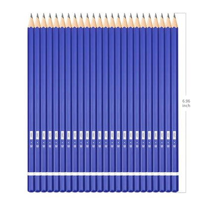 XDT#3B Drawing Pencils 24 Piece Set, Pro Art Graphite Sketching&Shading Supplies, Ideal For Kid Beginner Student Adults Artist - color: 3B 25 Pc Set