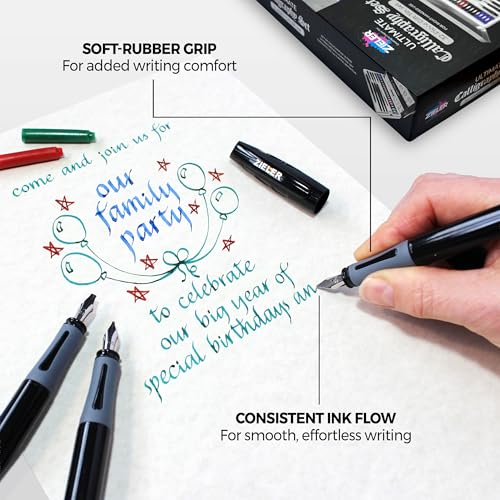 Zieler Ultimate Calligraphy Pen Gift Set (32 pieces), in a Tin Gift Box
