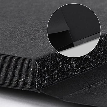 4.9x4.9 Inches Black Paper Sketchbook,30Sheets (180gsm /110lb) Premium Heavyweight Paper Sketchbook,Art Sketch Book for Pencil, Pastel, Gel Pen, Charcoal, Metallic Marker - color: 1-4.9x4.9 inch-180gsm-blcak paper