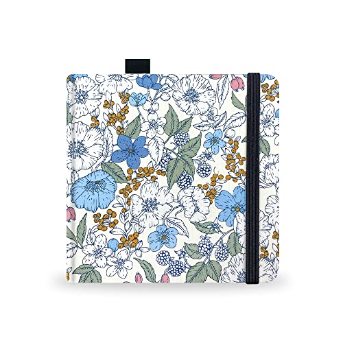 Watercolor Paper Sketchbook,5x5 Inch Mixed Media Notebook,140lb/300gsm Artist Heavyweight Paper,20 Sheets Small Travel Drawing Journal for Adults,Painting,Watercolors,Art Supplies,Blue Pipa Flower - color: 5x5 inch-300gsm-blue pipa flower