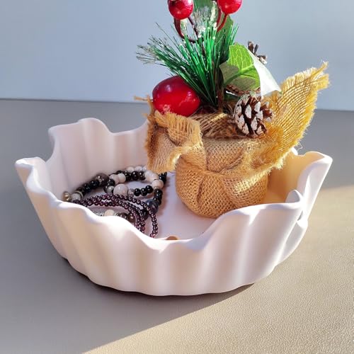 Wehous Large Irregular Bowl Silicone Mold, Unique Storage Epoxy Resin Concrete Molds, Big Candle Holder Tray Container Jewelry Holder Succulent Pot Makeup Organizer Casting Mold Art Craft Ornament - color: Irregular Pot