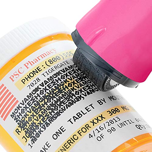 Guard Your ID Advanced Security Roller 2.0 Identity Theft Prevention Stamping Pink - color: Pink, size: Regular
