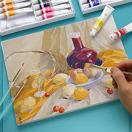 50 Sheets 16K Practice Gouache Paper 8" x 10" Thick 160GSM for Arts Beginners Painting Sketching Drawing Wet & Dry & Mixed Media Gouache Paint Papers Art Supplies - color: Gouache Paper-50 Sheets