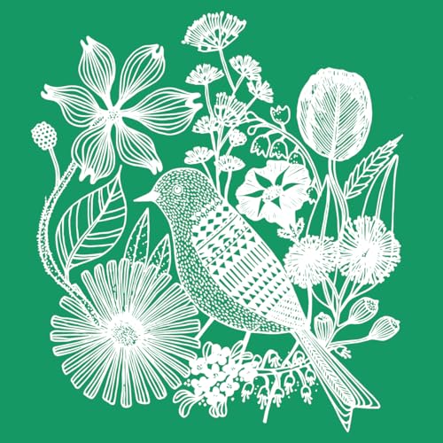 DGAGA Flower Self-Adhesive Silk Screen Stencil Birds Mesh Transfers Various Birds Pattern for Festival Stencils Screen Printing Stencils for Painting on Wood, Home Decor,Bag, T-Shirts 8.5x8.5 in - color: birds and flower stencil