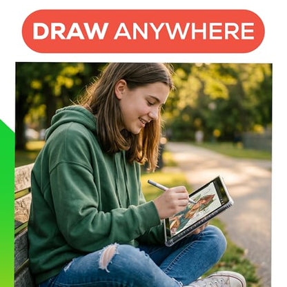PicassoTab A10 Drawing Tablet • No Computer Needed • Stylus Pen, Pro Drawing Apps & Tutorials • 10" Screen, 6GB+128GB, Android 14 • Portable, Standalone, Designed for Beginner Graphic Artist -A10 - size: 10 Inch Compact Screen