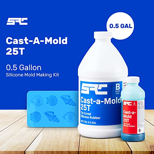SPRESIN Model-Pro Polyurethane Casting Resin 1 Gal and Cast-a-Mold 25T RTV 1/2 Gal, Silicone Mold Making Rubber, Crafts, Woodworking, Hand Molds Casting & Jewelry Making