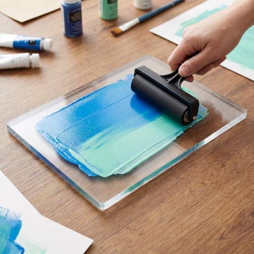 GALPADA Gel Printing Plate for Kids Soft Flexible Gel Press for Arts and Crafts Non Stick Reusable Monoprinting Surface for Card Making Scrapbooking Mixed Media Projects 9 7 X 7 8 Inch