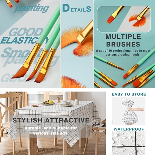 QUANWAISJ 10"x12" Sip and Paint Kit for Adults,Acrylic Paint Canvas Set,Couples Painting Kit Date Night,Piece Professional Painting Supplies Kit,Perfect for Art Enthusiasts.(2Pack)