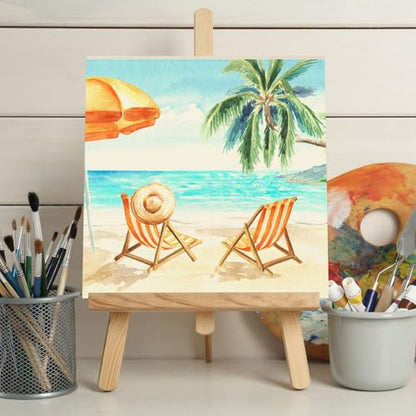 Kathfly 12 Pcs 8 x 8'' Wood Panel Boards, Unfinished Wood Canvas Panels for Painting Crafts DIY Drawing Pouring Art Projects - size: 8 x 8 Inch