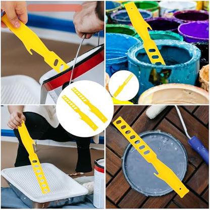 6 Pack Latex Paint Stir Sticks 6'' and 8'' Plastic Reusable Paint Stirrers Paint Sticks Rod Mixer for Brush On Paint Bucket Paint Can Paint Tray Pail Liquid Container Chemical Glue Art Painting