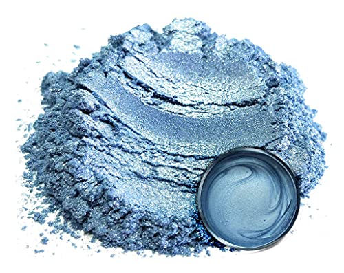 Eye Candy Pigments Premium Blue Mica Powder - Carolina Blue (50gr) - for Epoxy, Resin, Soap, Paint, Woodworking, Acrylic Pouring, Bath Bombs, Fishing Lures - DIY Arts and Crafts Additive - color: Carolina Blue