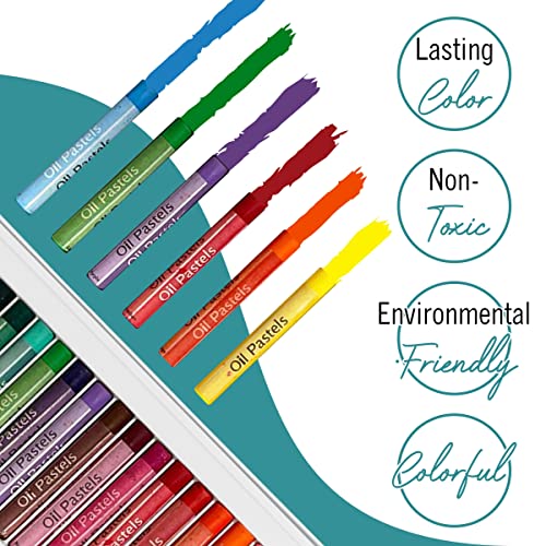 EXTRIC Soft Pastels 25 Colors, Kids and Artists Oil Crayons - size: 25 Count (Pack of 1)