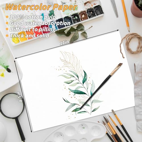 150 Sheets Watercolor Paper Bulk,White Water Color Paper for Painter Students Adults Artists Drawing-65LB/180GSM Art Paper-8.5 x 11 inch Painting & Craft Papers, Finger Paints, Watercolor, Tempera - style: 8.5x11in-65LB/180GSM