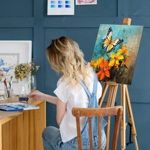 ESRICH Canvas Boards for Painting 20 Multi Pack Paint Canvas Panels 11x14, 9x12, 8x10, 6x6, 5x7, 4x4 Blank Canvases for Painting-Cotton Primed Painting Canvas for Acrylic, Oil, Gouache & Tempera - style: 20 Packs Canvas Panel - 6 Sizes
