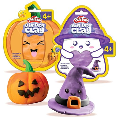 Play-Doh Scented Air Dry Clay, 2-Pack Halloween Bundle, 1 Purple Grape, 1 Orange, Goodie Bag Stuffers, Art Supplies, Arts and Crafts for Kids, Craft Supplies, Toddler Party Favors - color: Halloween