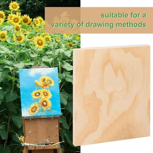 6 Pack 11 x 14 Inch Unfinished Wood Panels, Wooden Panel Boards for Painting, Crafts, and Home Decor - size: 6 Pack 11 x 14 Inch