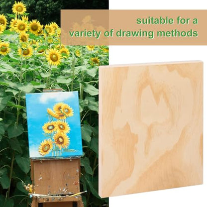 6 Pack 11 x 14 Inch Unfinished Wood Panels, Wooden Panel Boards for Painting, Crafts, and Home Decor - size: 6 Pack 11 x 14 Inch