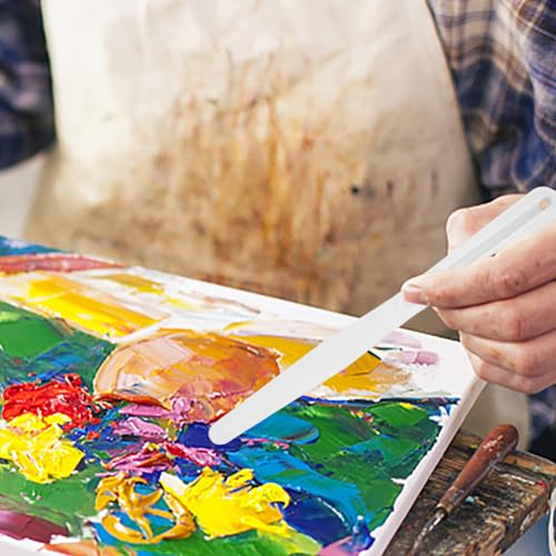 VILLCASE Oil Painting Spatulas Set 5 Pcs Painting Scrapers for Pigment Mixing Stirring and Texture Scraping Ergonomic Handle Art Painting Tools for Canvas Acrylic and Oil Paints