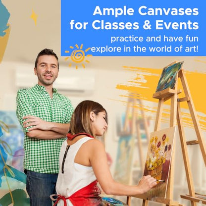 Canvas Boards for Painting Bulk 8x10 Inch, 42 Pack Small Painting Canvases for Art Beginners, 100% Cotton Paint Canvas Panels Blank, Gesso Primed Acid-Free for Acrylic, Oil & Other Paints - size: 8"x10" - 42pcs
