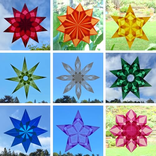 Translucent Wax Paper, Kite Paper, Glassine Papers. Suitable for Making Window Stars, Waldorf Stars (Bright, 4 x 4 inch) - color: Bright, 4 x 4 inch