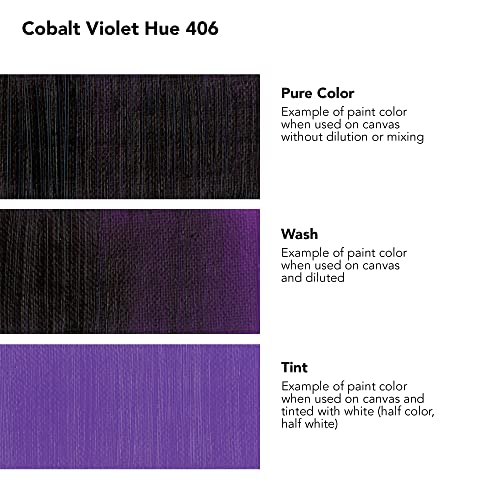 Daler Rowney Georgian Oil Paint Cobalt Violet Hue 38ml Tube - Art Paints for Canvas Paper and More - Oil Painting Supplies for Artists and Students - Artist Oil Paint for Any Skill Set