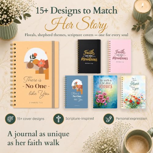 Only Zest Hardcover Blank Christian Notebook – 140 Pages, No One Like You | Lined Pages with Bible Verse Cover – Inspirational Writing Spiral Notebook for Bible Study and Prayer - color: No One-Yellow