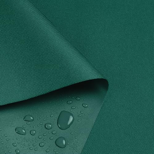 Waterproof Marine Canvas Fabric by The Yard 58" W 600D PVC Backing Water-Resistant Polyester Fabric Upholstery Material for Outdoor Indoor Marine Awning Tent Boat Furniture Cover DIY, 1 Yard Teal - color: Teal, size: Pre Cut - 1 Yard