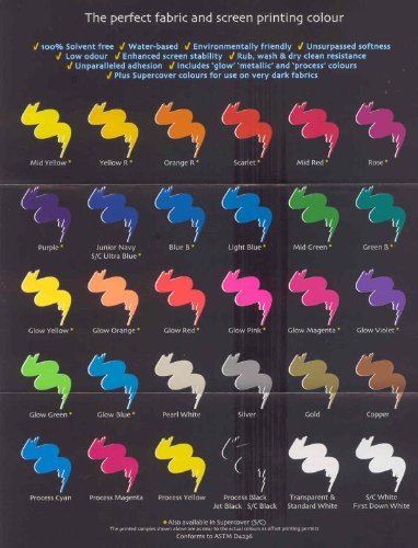 Permaset Aqua Fabric Supercover Screenprinting Inks - Glow Magenta - 300 mL