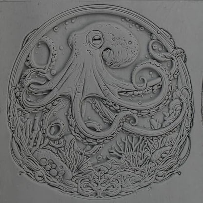 Octopus Clay Texture Roller 4" for Polymer Clay - color: Octopus Roller