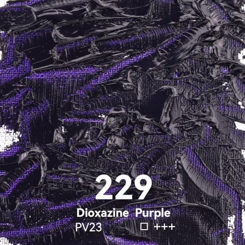 PHOENIX Dioxazine Purple Oil Paint - 40ml / 1.35 Fl oz. Single Tube - Artist Quality Oil Based Paint for Professionals - color: Dioxazine Purple