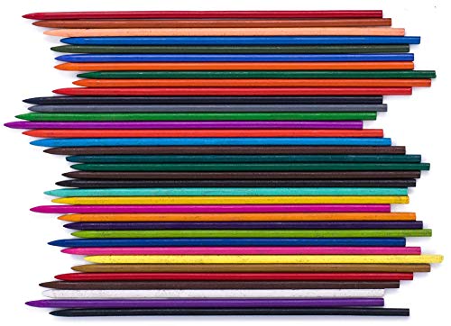 June Gold 36 Uniquely Colored 2.0 mm Mechanical Pencils and a 6 Pack of Gray Kneaded Rubber Erasers