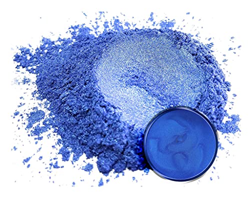 Eye Candy Pigments Premium Blue Mica Powder - Ajisai Blue (50gr) - for Epoxy, Resin, Soap, Paint, Woodworking, Acrylic Pouring, Bath Bombs, Fishing Lures - DIY Arts and Crafts Additive - color: Ajisai Blue