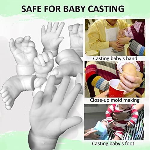 LifeMold Alginate Molding Powder for Hand Casting, Life Casting, Baby Molding Kit, Couples Casting - Non-Toxic Casting - 1lb (454g)