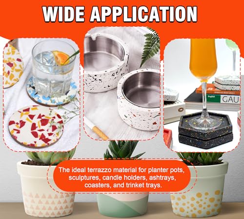 Eco Resin Casting Powders 4500g/10LB - Water Activated Plaster Powder, Easy Mixing & Self Leveling, Fast Cured 20~30 Minutes Demold, Resincrete Powder for DIY Crafts, Home Art, Sculpture & Molds