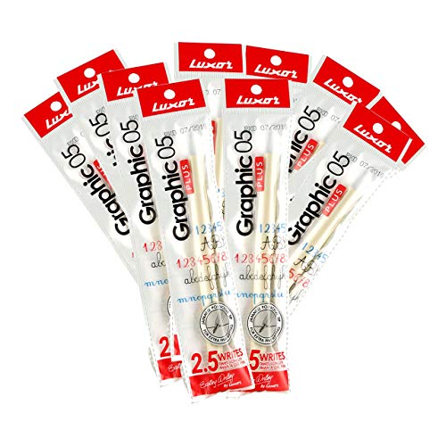 Luxor Graphic Micro Pen Blue Bopp Pouch (pack of 10 pen) - color: Blue